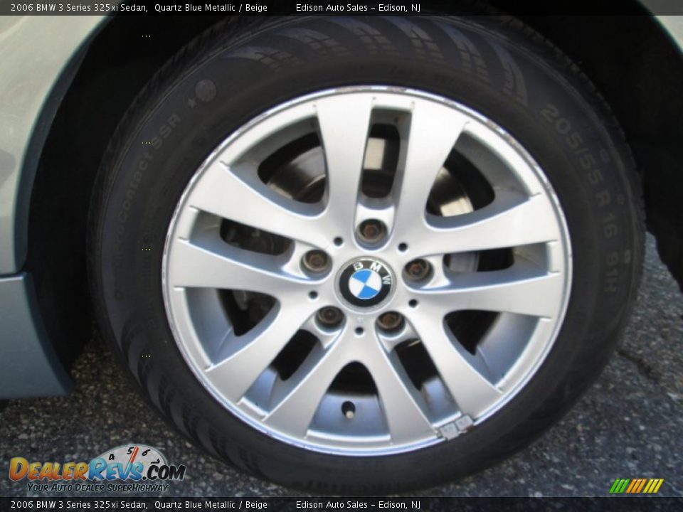 2006 BMW 3 Series 325xi Sedan Quartz Blue Metallic / Beige Photo #28