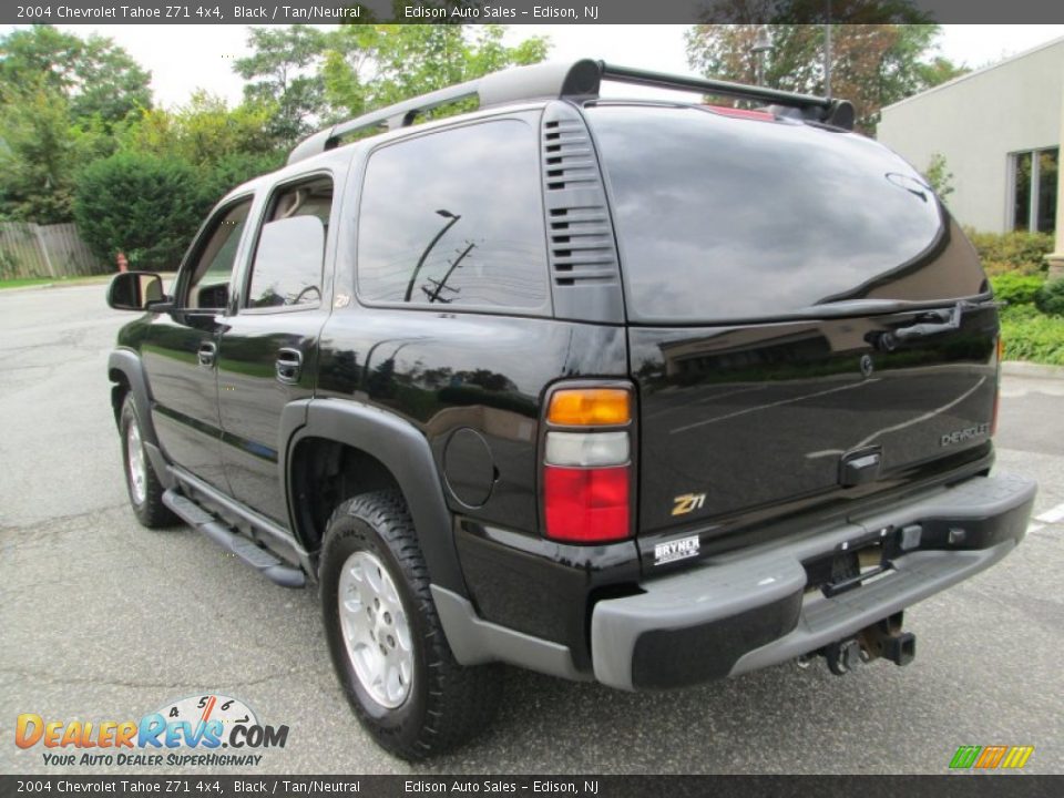 2004 Chevrolet Tahoe Z71 4x4 Black / Tan/Neutral Photo #5