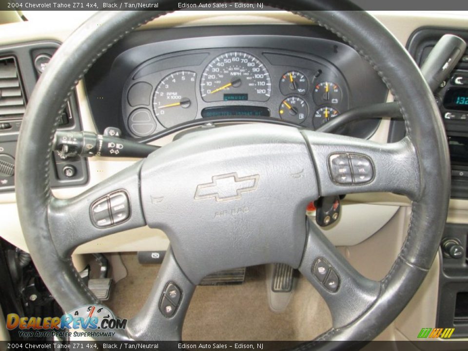 2004 Chevrolet Tahoe Z71 4x4 Black / Tan/Neutral Photo #22