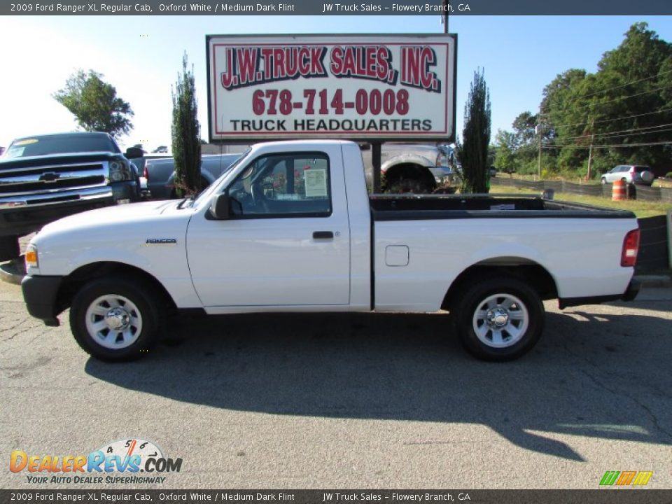 2009 Ford Ranger XL Regular Cab Oxford White / Medium Dark Flint Photo #3