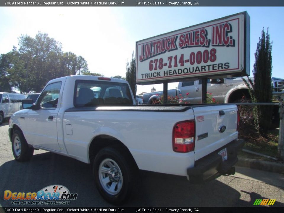 2009 Ford Ranger XL Regular Cab Oxford White / Medium Dark Flint Photo #4