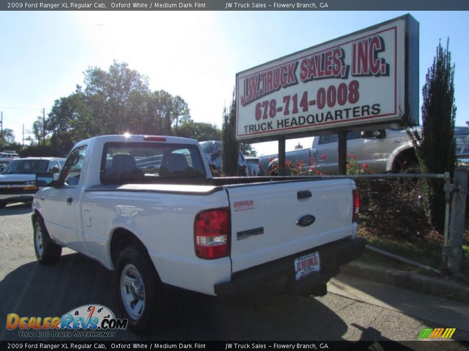 2009 Ford Ranger XL Regular Cab Oxford White / Medium Dark Flint Photo #6