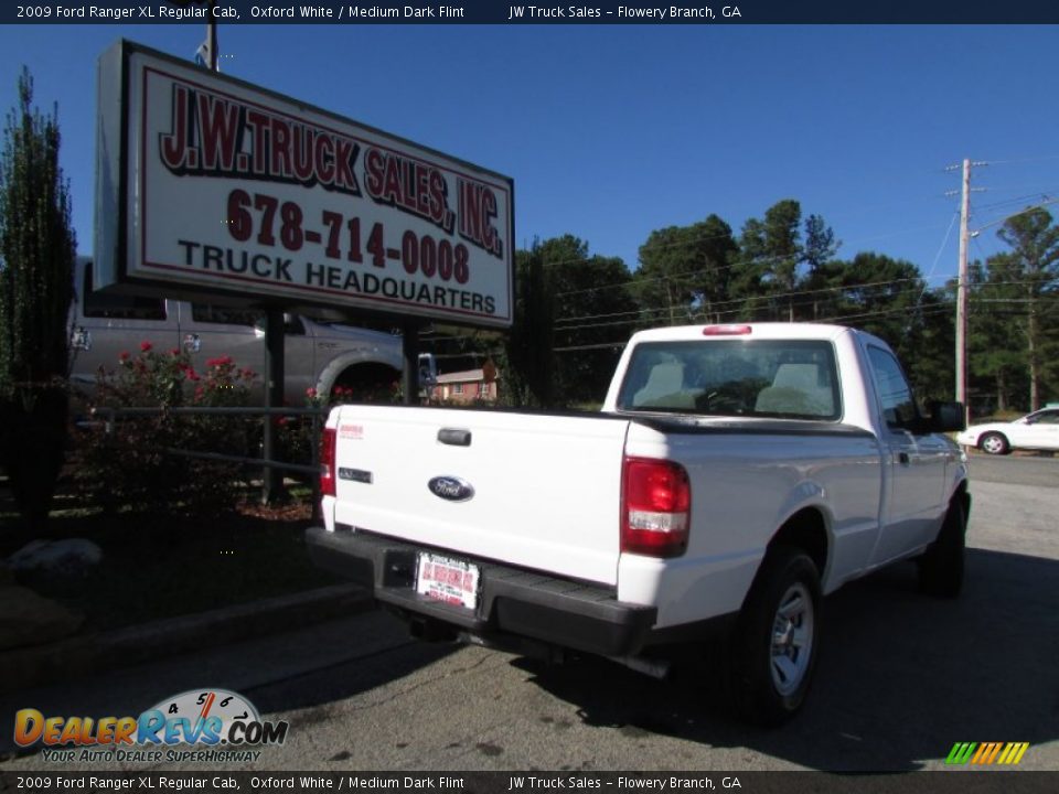 2009 Ford Ranger XL Regular Cab Oxford White / Medium Dark Flint Photo #8