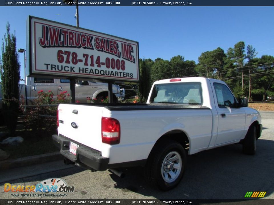2009 Ford Ranger XL Regular Cab Oxford White / Medium Dark Flint Photo #9