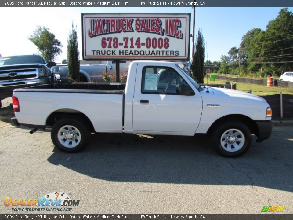 2009 Ford Ranger XL Regular Cab Oxford White / Medium Dark Flint Photo #10