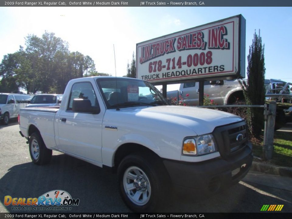 2009 Ford Ranger XL Regular Cab Oxford White / Medium Dark Flint Photo #11