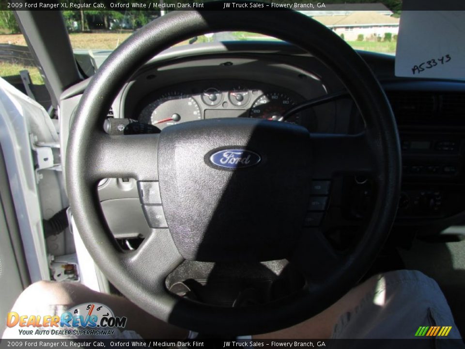 2009 Ford Ranger XL Regular Cab Oxford White / Medium Dark Flint Photo #17