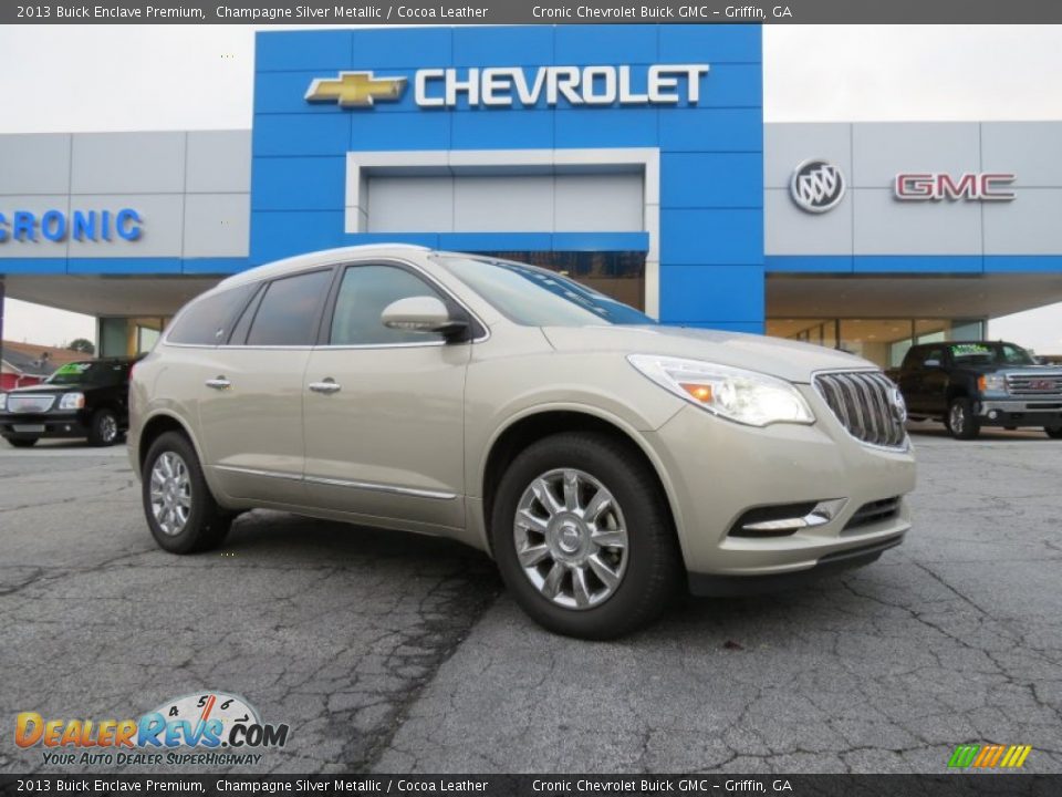 2013 Buick Enclave Premium Champagne Silver Metallic / Cocoa Leather Photo #1