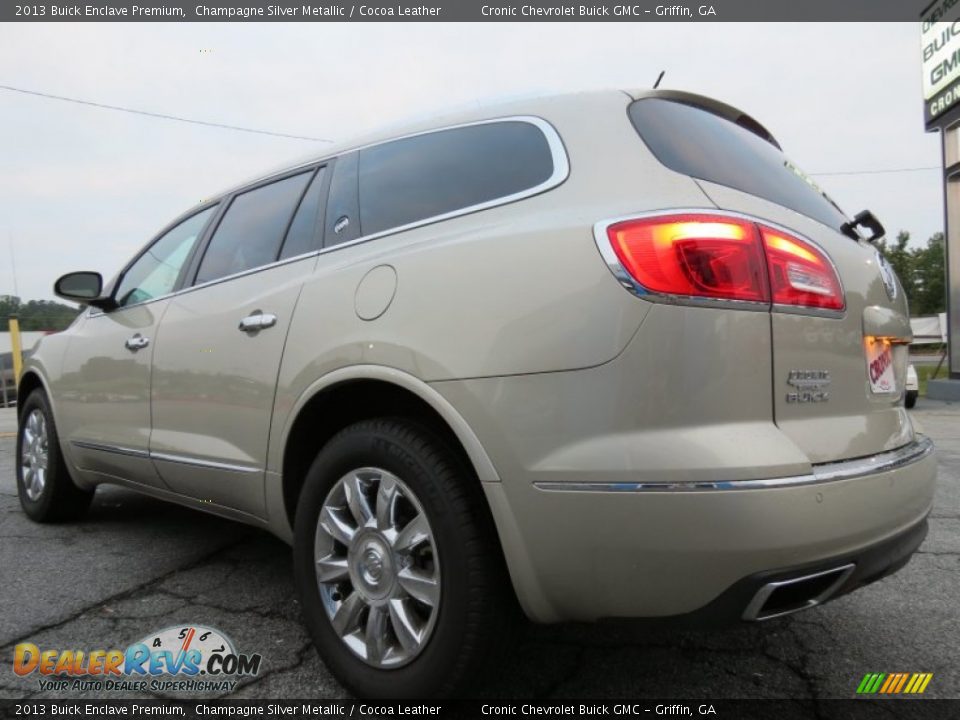 2013 Buick Enclave Premium Champagne Silver Metallic / Cocoa Leather Photo #5
