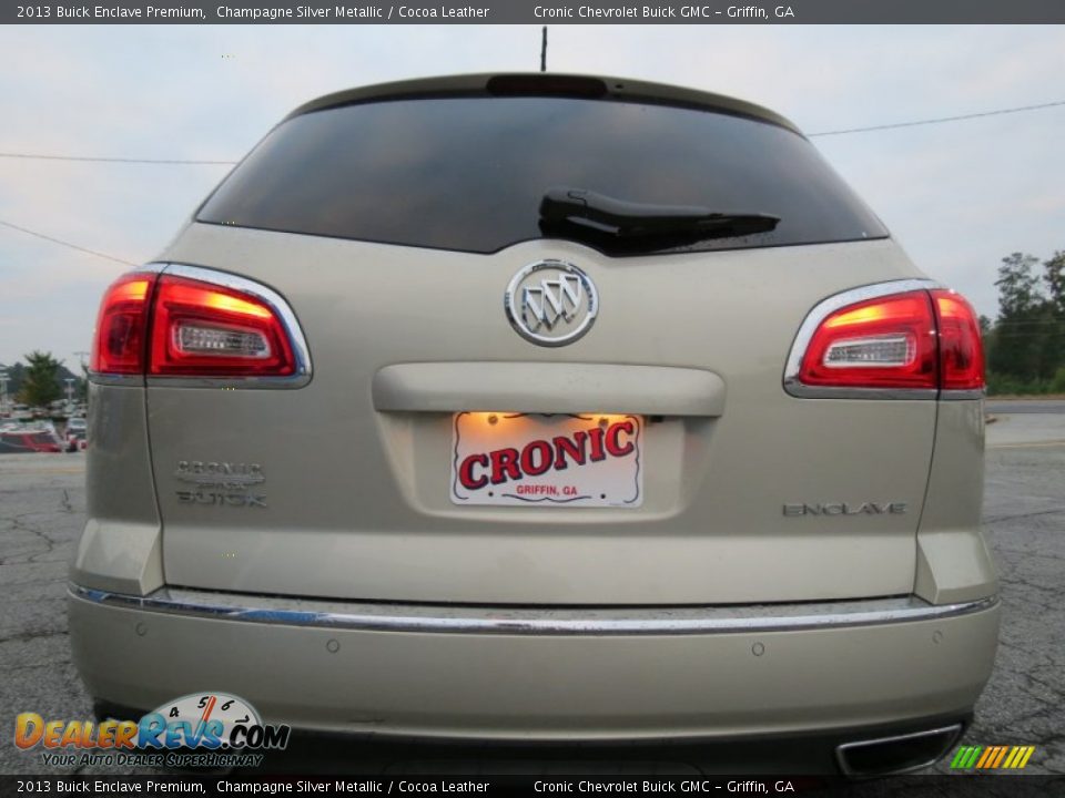 2013 Buick Enclave Premium Champagne Silver Metallic / Cocoa Leather Photo #6