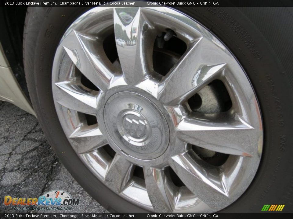 2013 Buick Enclave Premium Champagne Silver Metallic / Cocoa Leather Photo #9