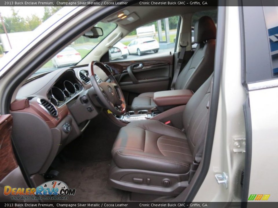 2013 Buick Enclave Premium Champagne Silver Metallic / Cocoa Leather Photo #10