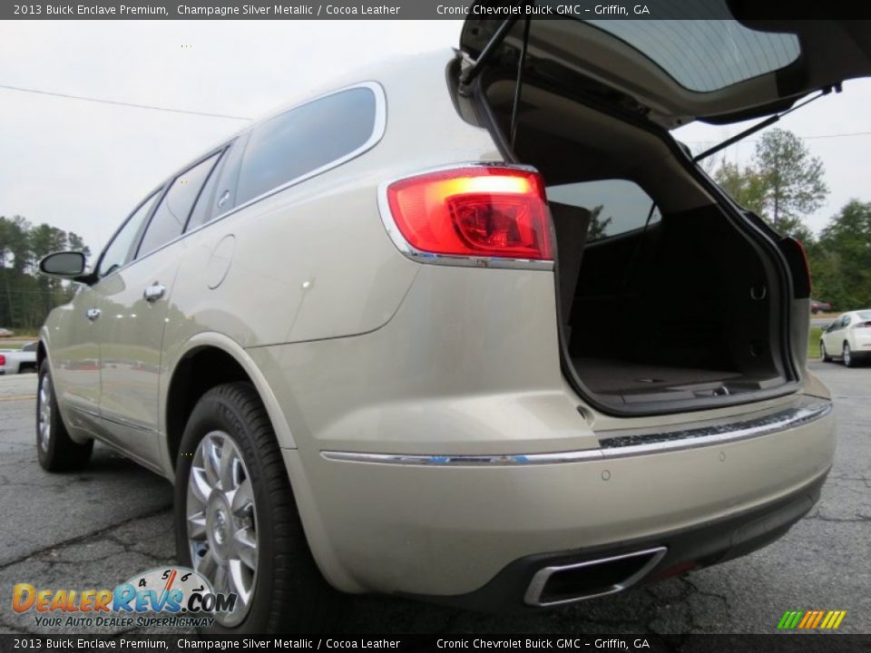 2013 Buick Enclave Premium Champagne Silver Metallic / Cocoa Leather Photo #14