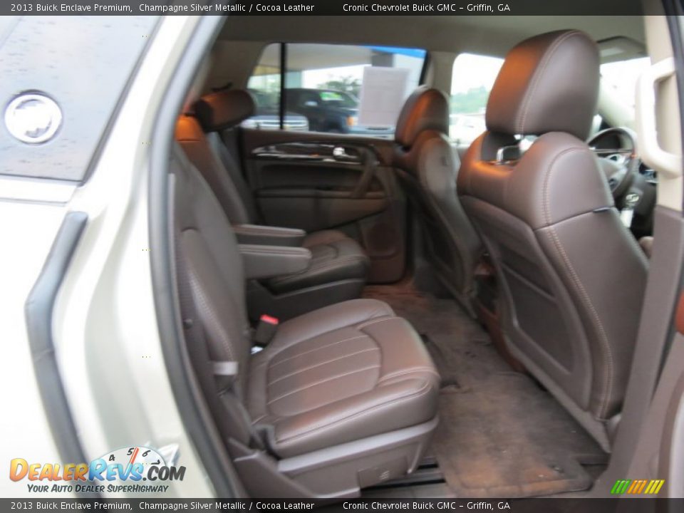 2013 Buick Enclave Premium Champagne Silver Metallic / Cocoa Leather Photo #16