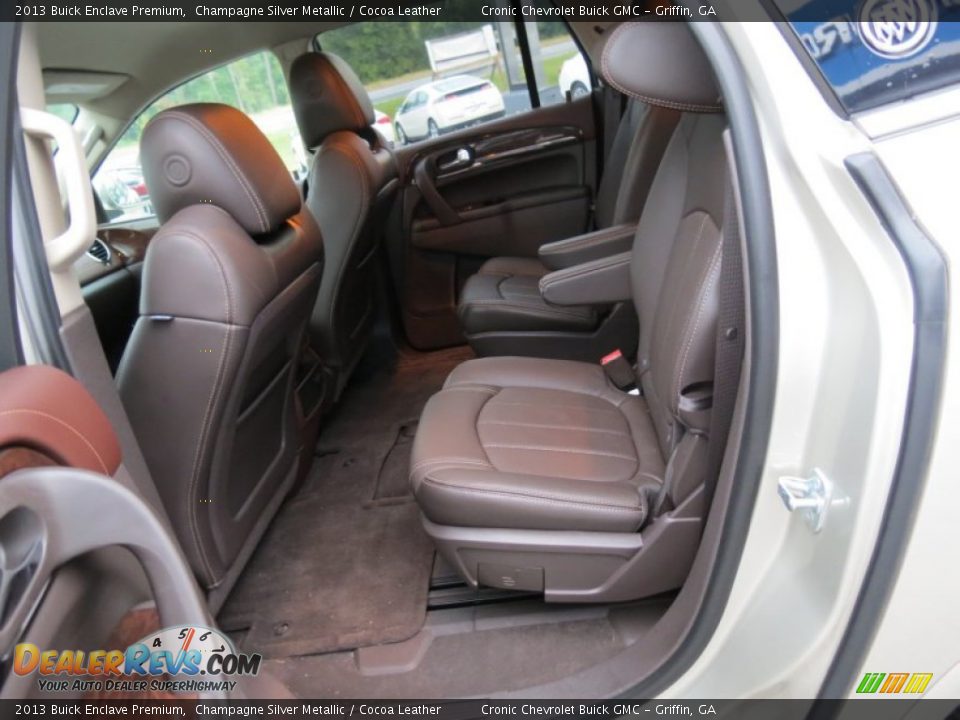 2013 Buick Enclave Premium Champagne Silver Metallic / Cocoa Leather Photo #17