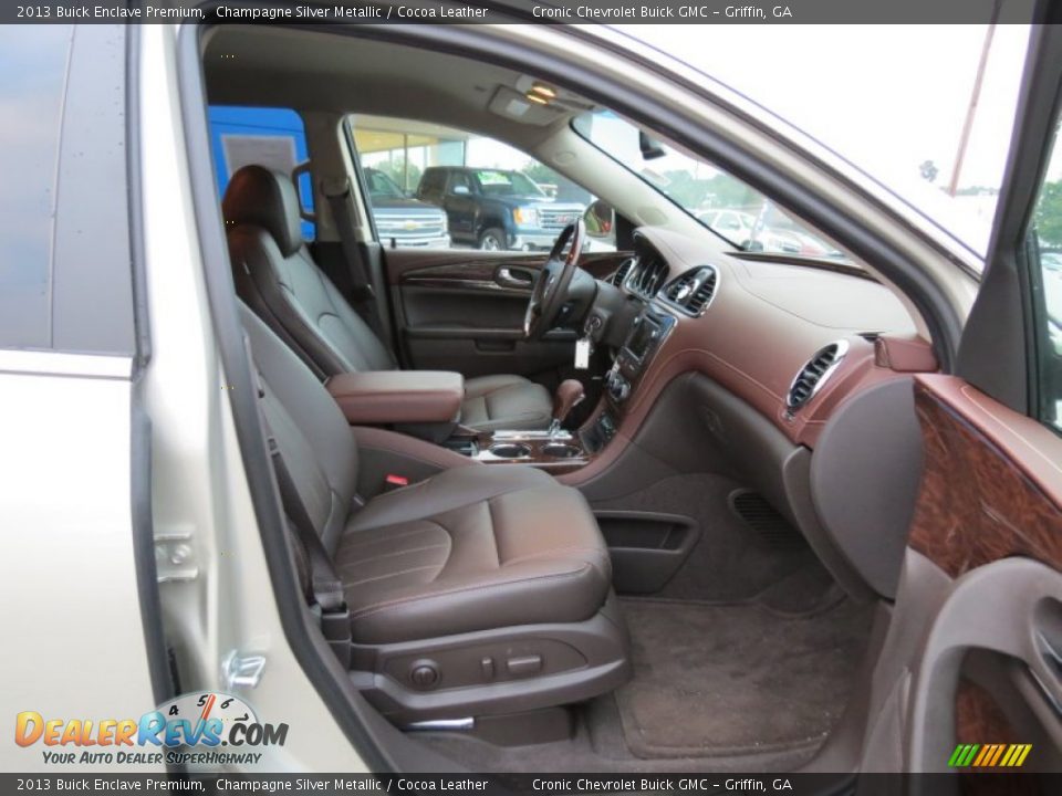 2013 Buick Enclave Premium Champagne Silver Metallic / Cocoa Leather Photo #18