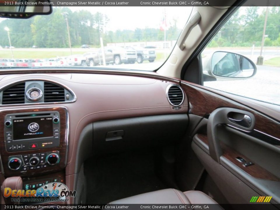 2013 Buick Enclave Premium Champagne Silver Metallic / Cocoa Leather Photo #19