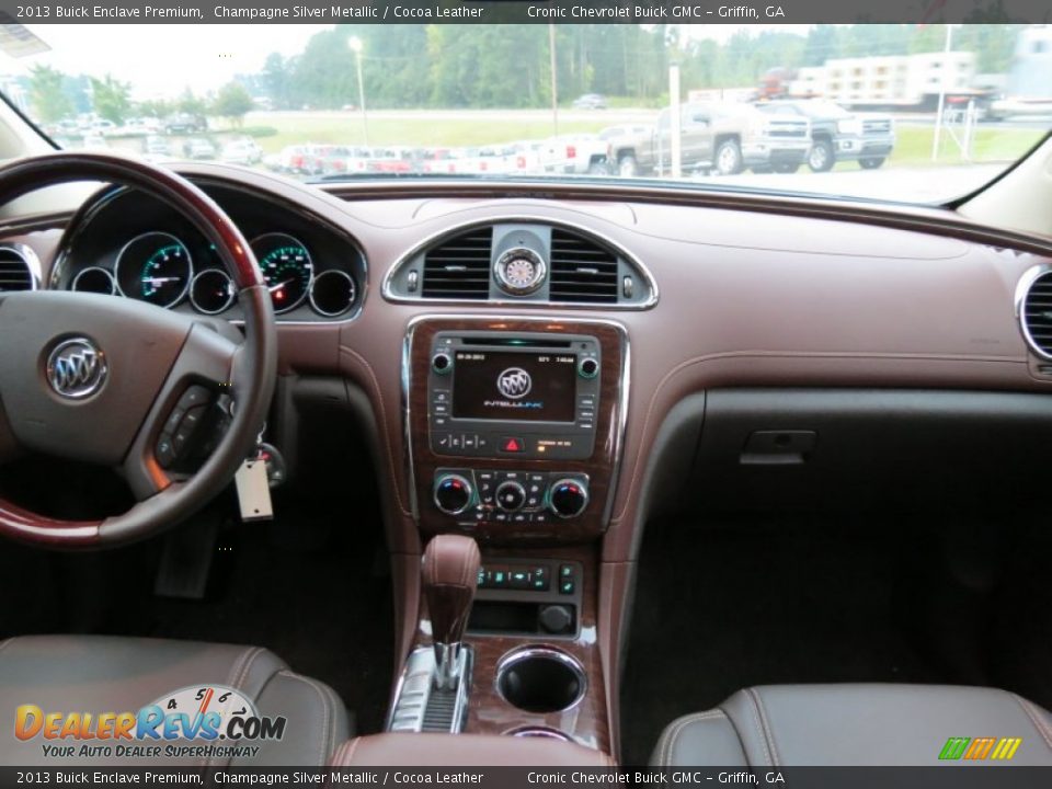 2013 Buick Enclave Premium Champagne Silver Metallic / Cocoa Leather Photo #20