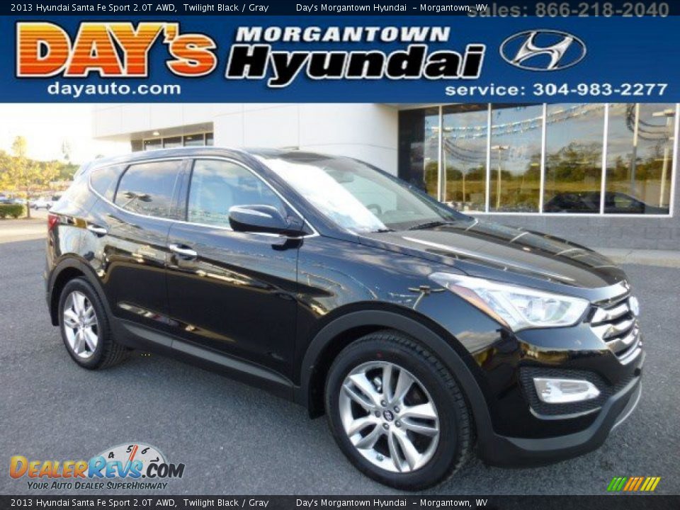 2013 Hyundai Santa Fe Sport 2.0T AWD Twilight Black / Gray Photo #1