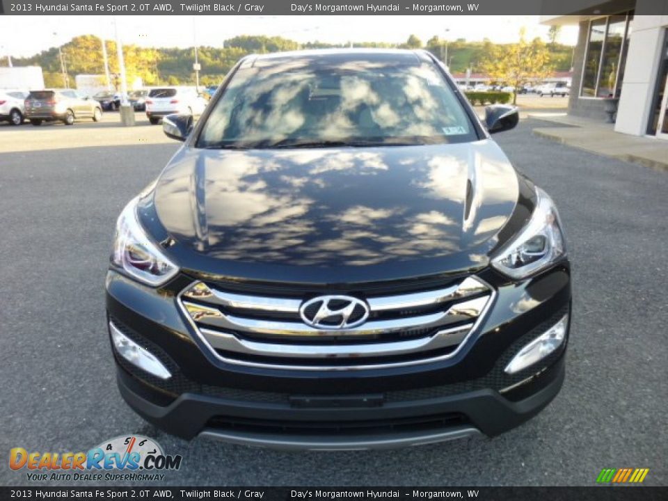 2013 Hyundai Santa Fe Sport 2.0T AWD Twilight Black / Gray Photo #2