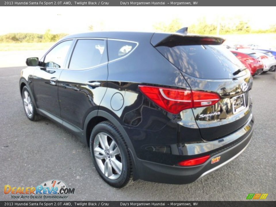 2013 Hyundai Santa Fe Sport 2.0T AWD Twilight Black / Gray Photo #5