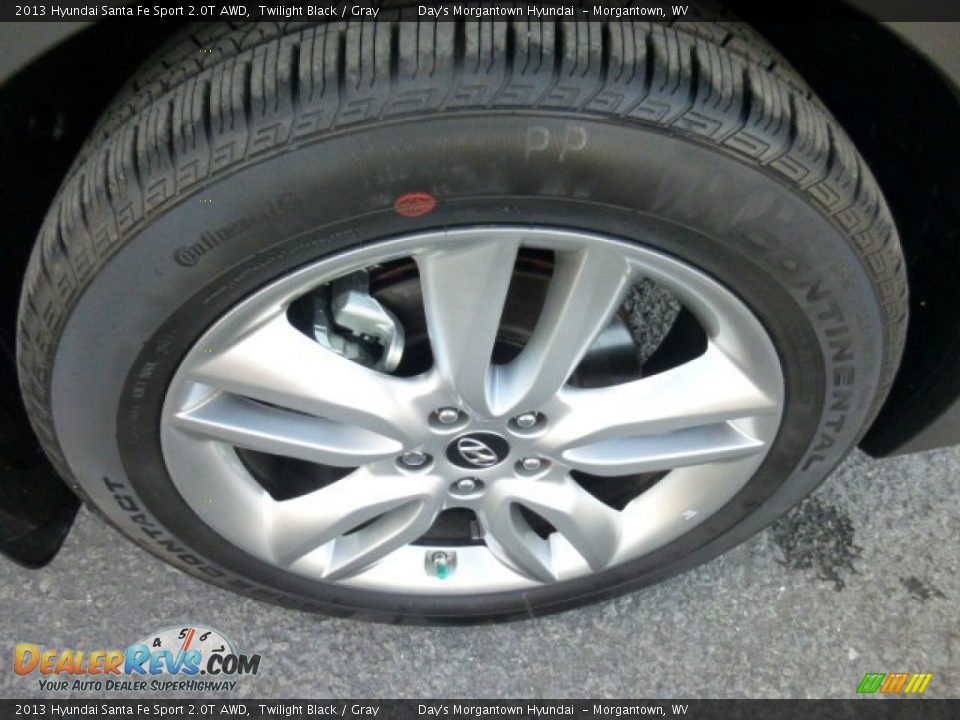2013 Hyundai Santa Fe Sport 2.0T AWD Twilight Black / Gray Photo #9