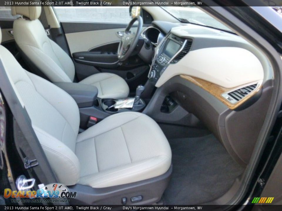 2013 Hyundai Santa Fe Sport 2.0T AWD Twilight Black / Gray Photo #10