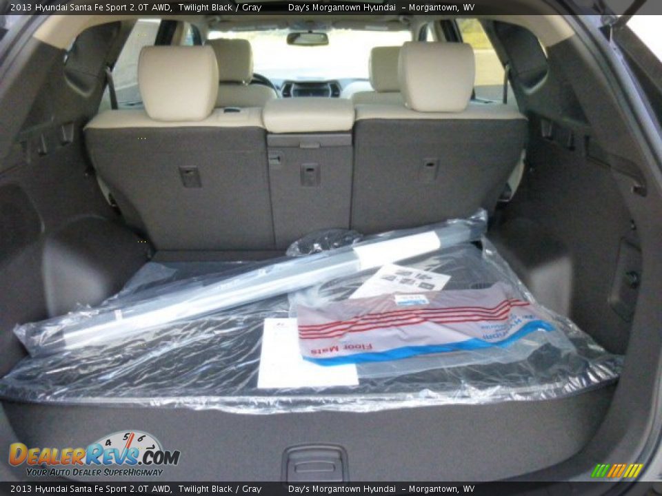 2013 Hyundai Santa Fe Sport 2.0T AWD Twilight Black / Gray Photo #13