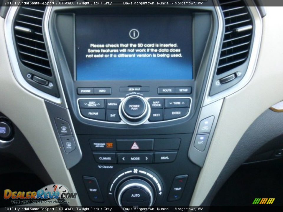 2013 Hyundai Santa Fe Sport 2.0T AWD Twilight Black / Gray Photo #19