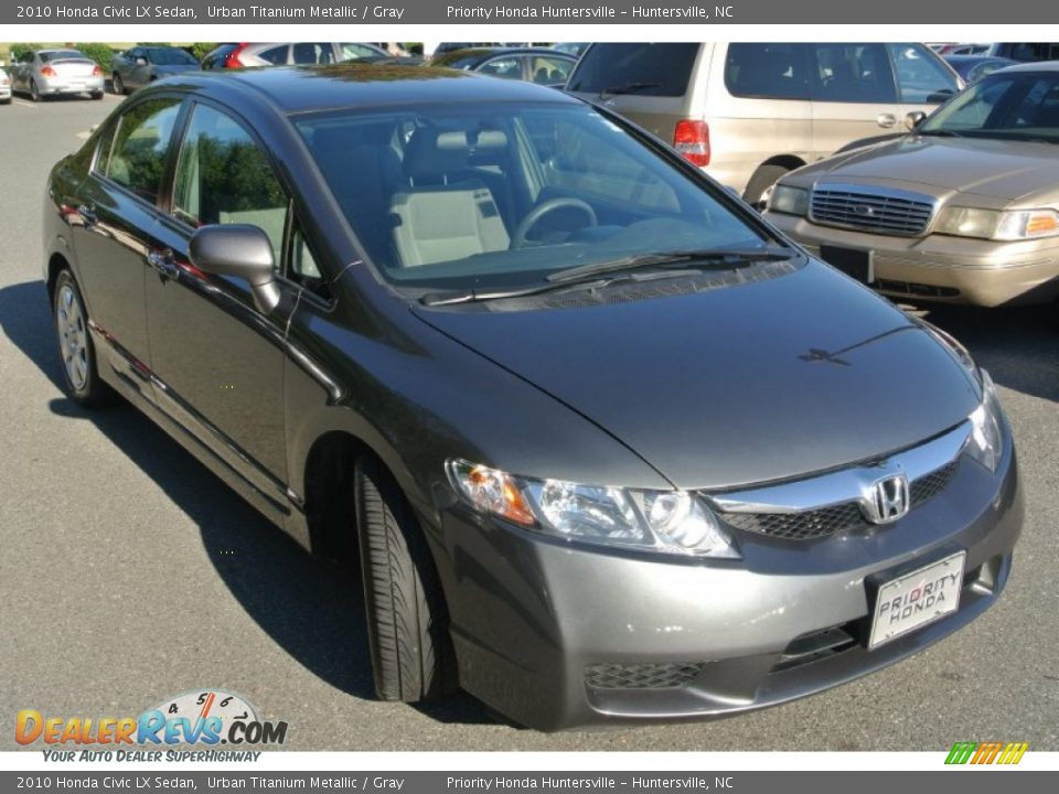 2010 Honda Civic LX Sedan Urban Titanium Metallic / Gray Photo #2