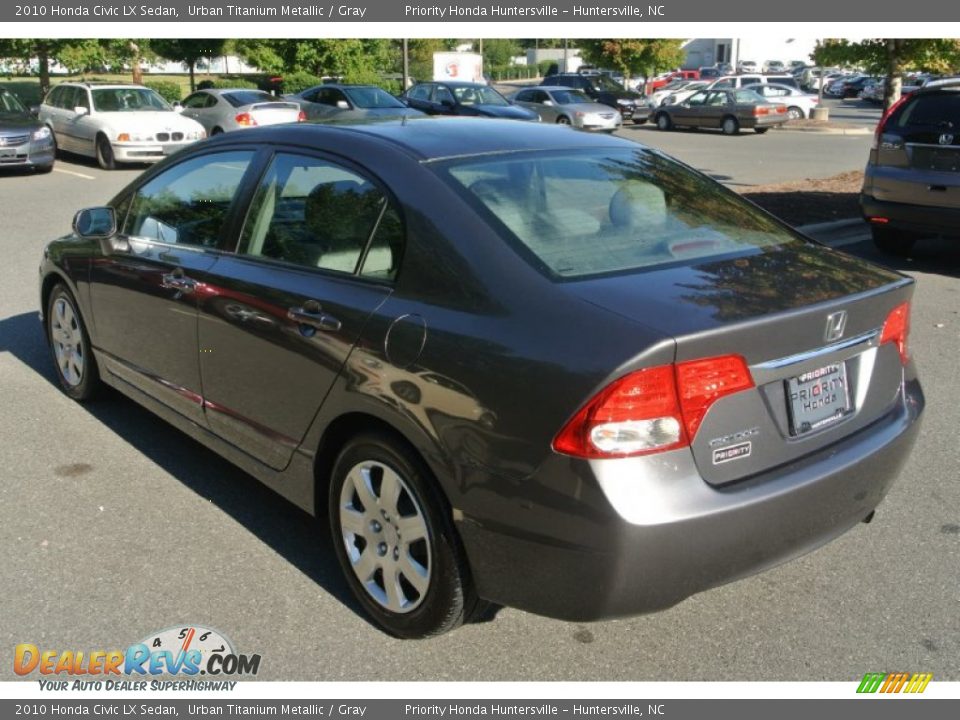 2010 Honda Civic LX Sedan Urban Titanium Metallic / Gray Photo #4