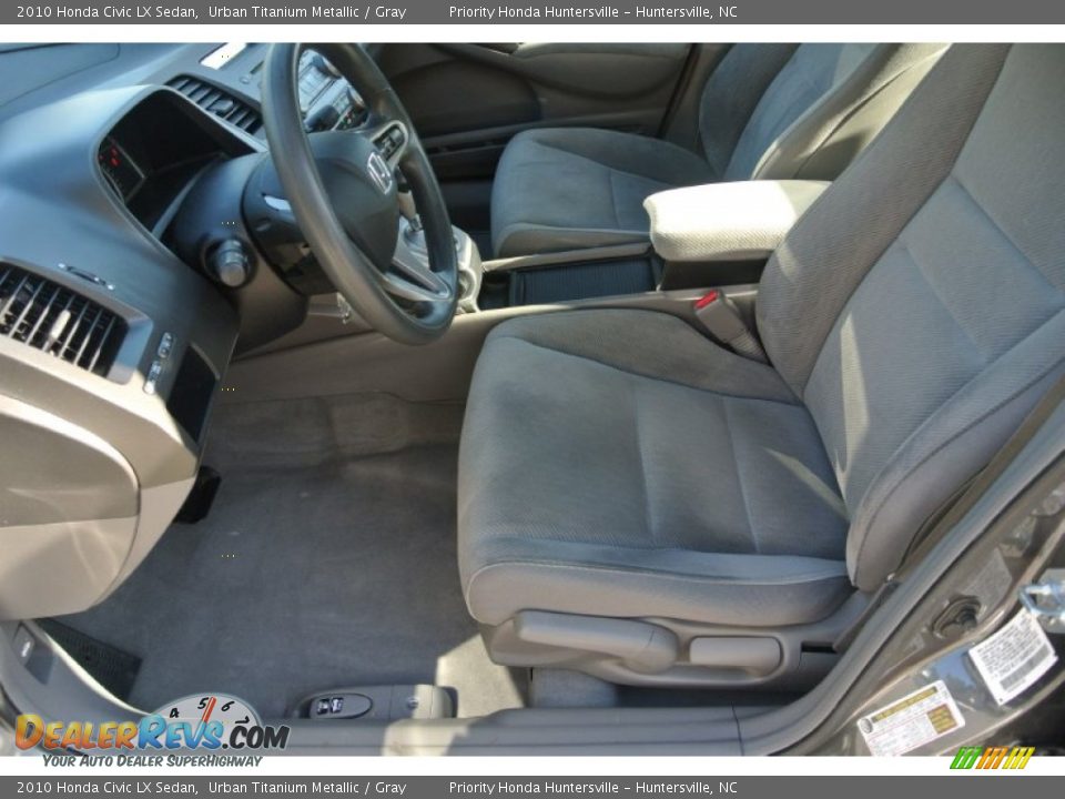 2010 Honda Civic LX Sedan Urban Titanium Metallic / Gray Photo #10