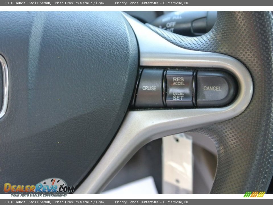 2010 Honda Civic LX Sedan Urban Titanium Metallic / Gray Photo #15