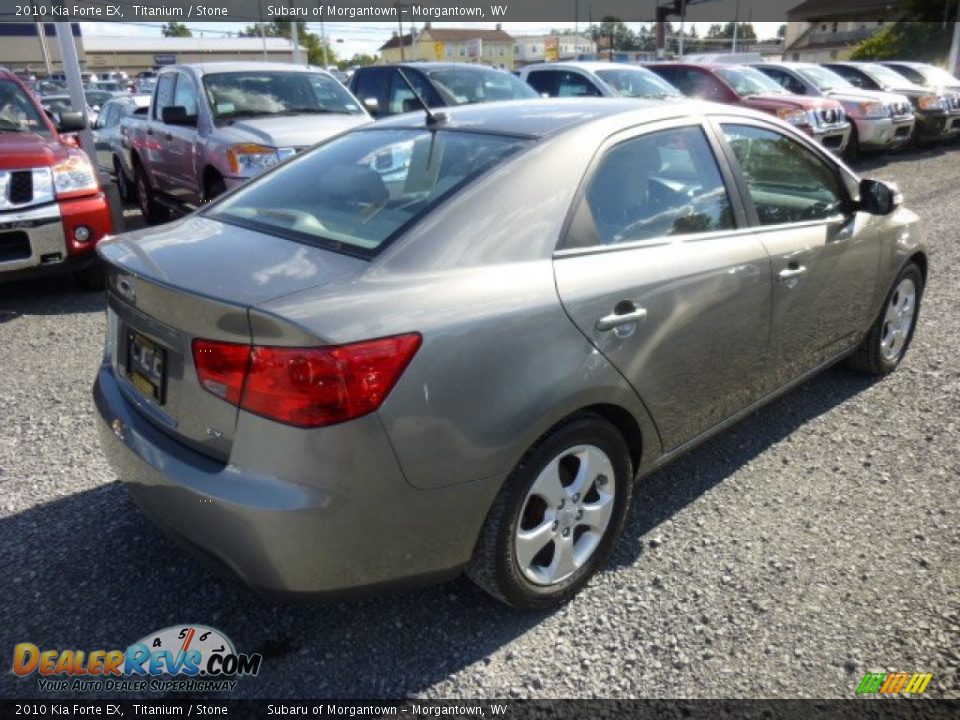 2010 Kia Forte EX Titanium / Stone Photo #9
