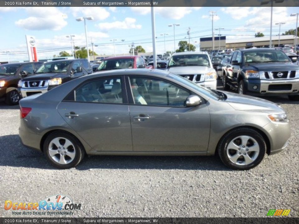 2010 Kia Forte EX Titanium / Stone Photo #10