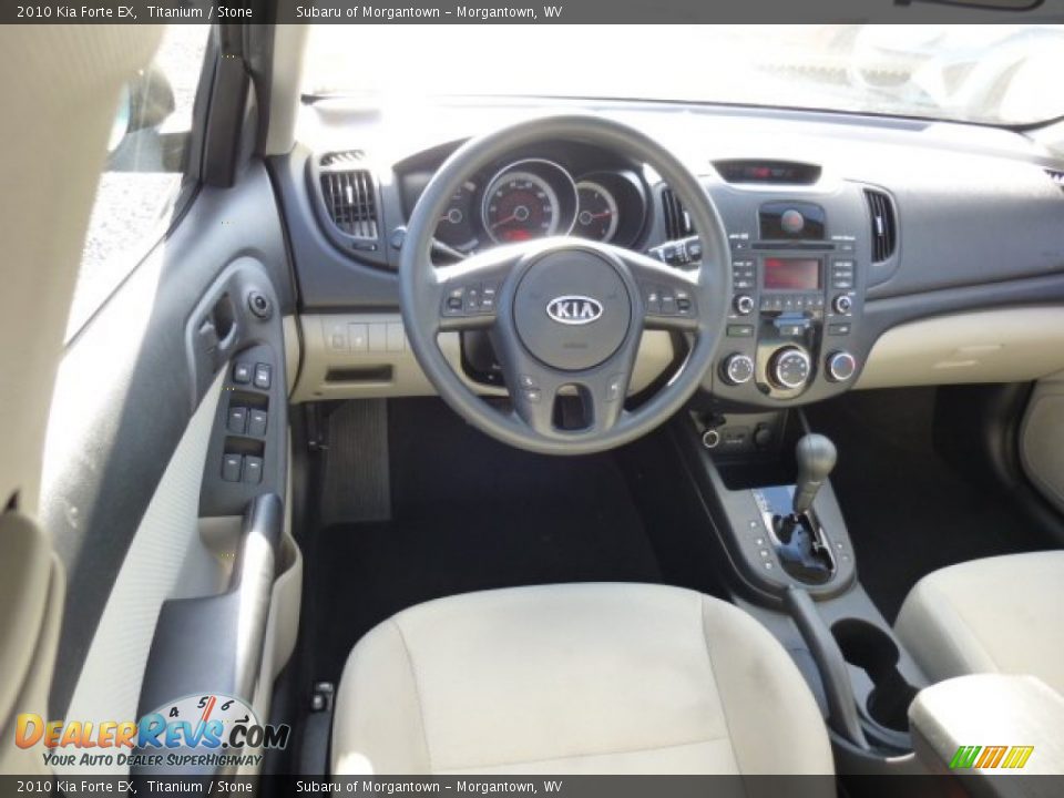 2010 Kia Forte EX Titanium / Stone Photo #14