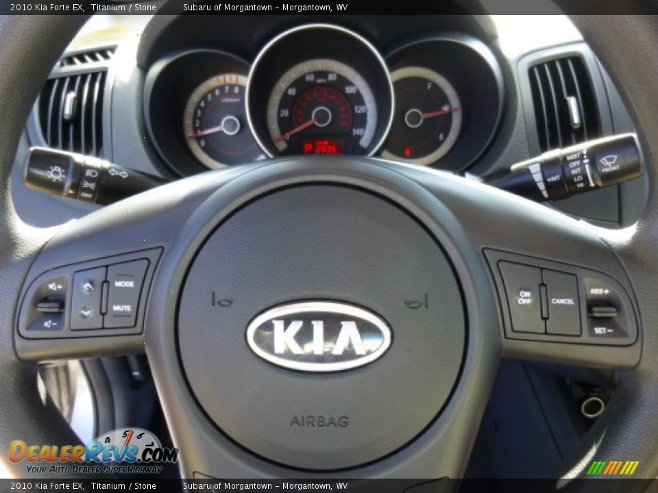 2010 Kia Forte EX Titanium / Stone Photo #18
