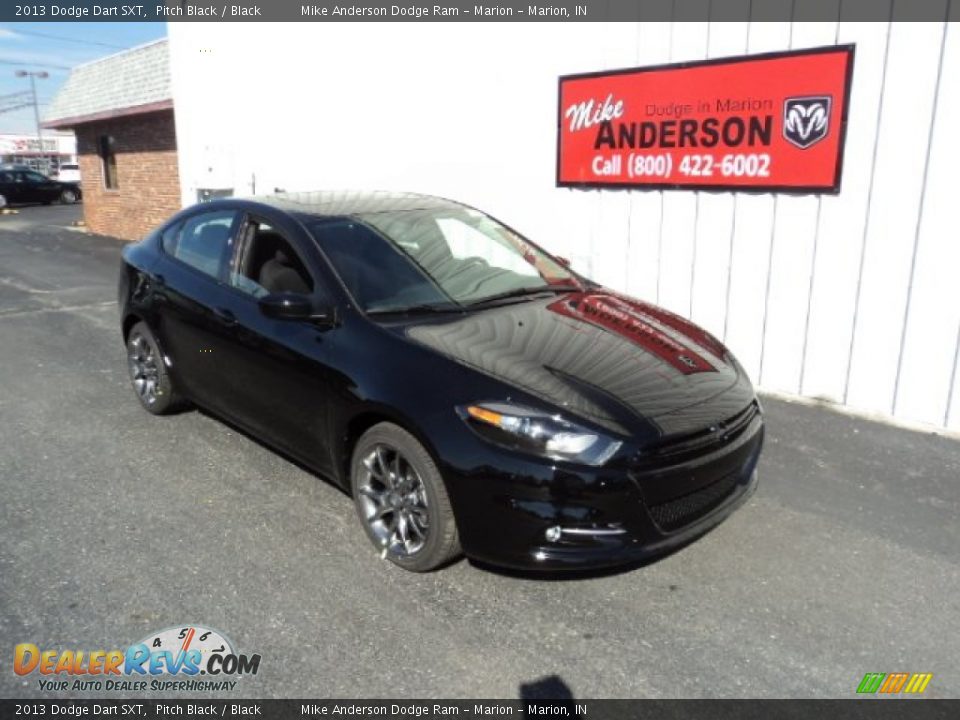 2013 Dodge Dart SXT Pitch Black / Black Photo #1