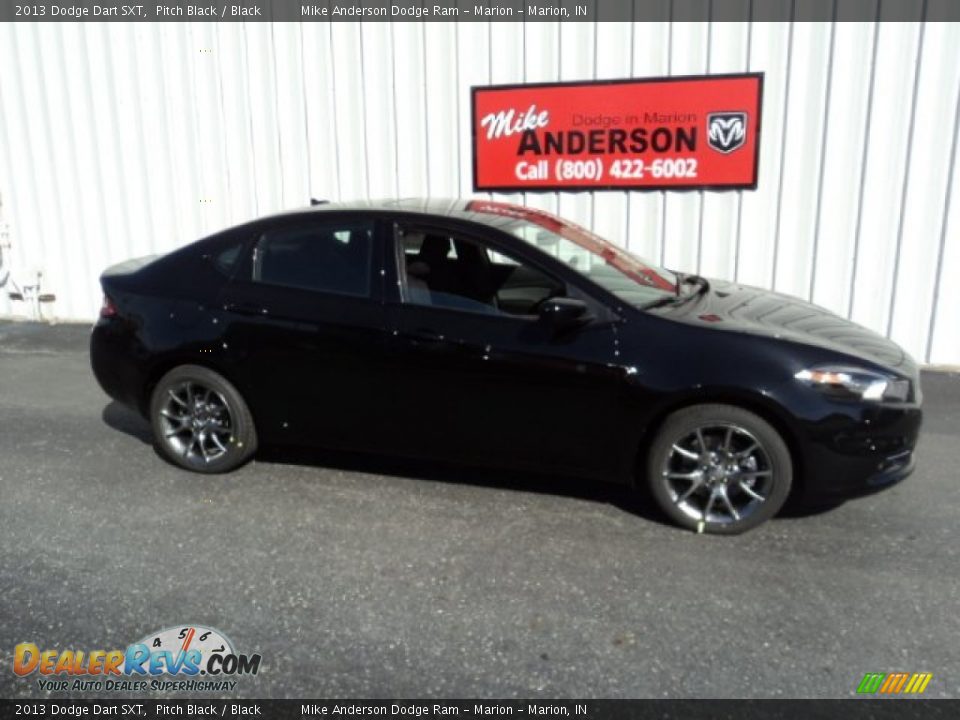 2013 Dodge Dart SXT Pitch Black / Black Photo #2