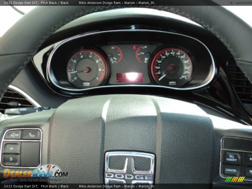 2013 Dodge Dart SXT Pitch Black / Black Photo #7