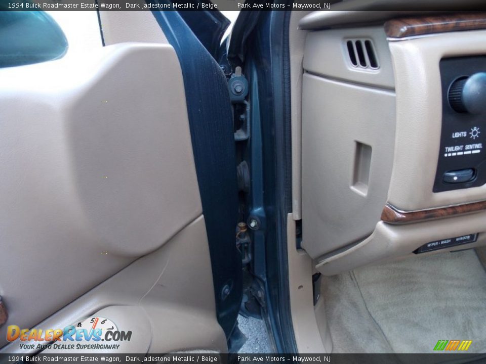 1994 Buick Roadmaster Estate Wagon Dark Jadestone Metallic / Beige Photo #14