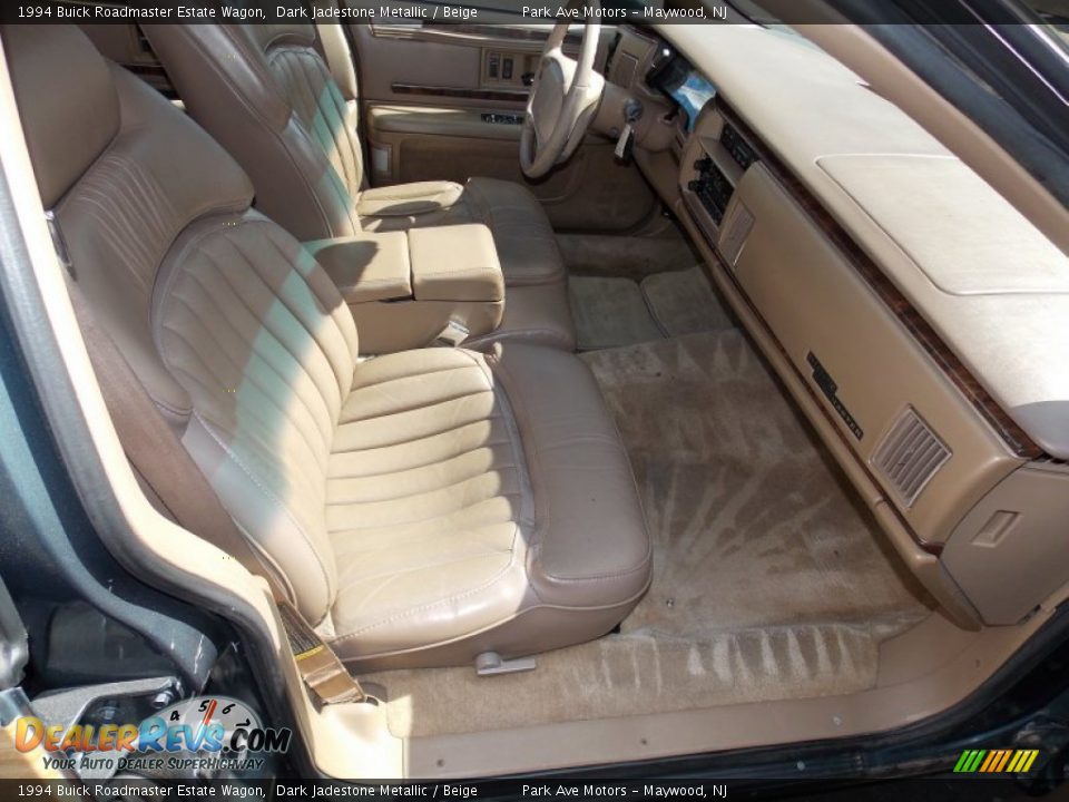 1994 Buick Roadmaster Estate Wagon Dark Jadestone Metallic / Beige Photo #25