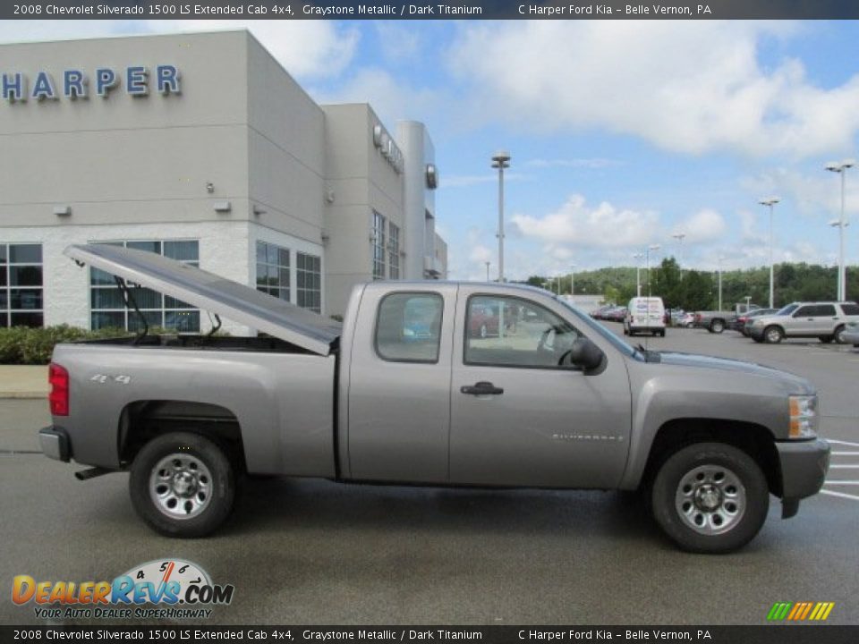 2008 Chevrolet Silverado 1500 LS Extended Cab 4x4 Graystone Metallic / Dark Titanium Photo #3