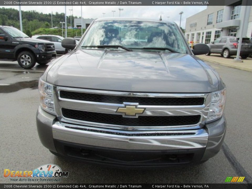 2008 Chevrolet Silverado 1500 LS Extended Cab 4x4 Graystone Metallic / Dark Titanium Photo #5