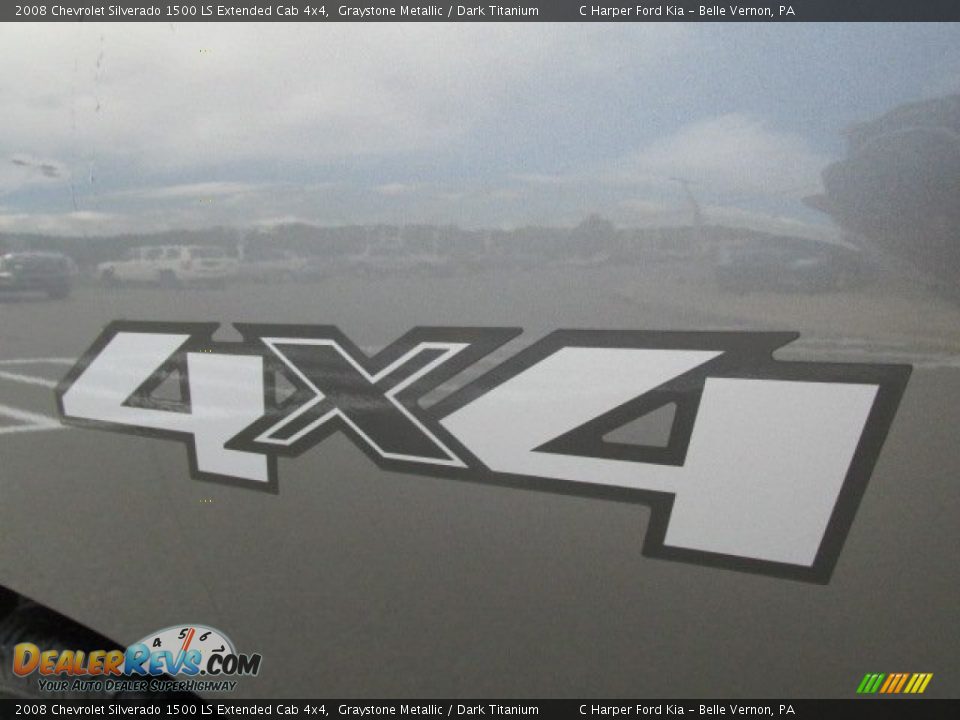 2008 Chevrolet Silverado 1500 LS Extended Cab 4x4 Graystone Metallic / Dark Titanium Photo #9