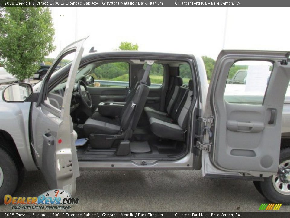 2008 Chevrolet Silverado 1500 LS Extended Cab 4x4 Graystone Metallic / Dark Titanium Photo #13