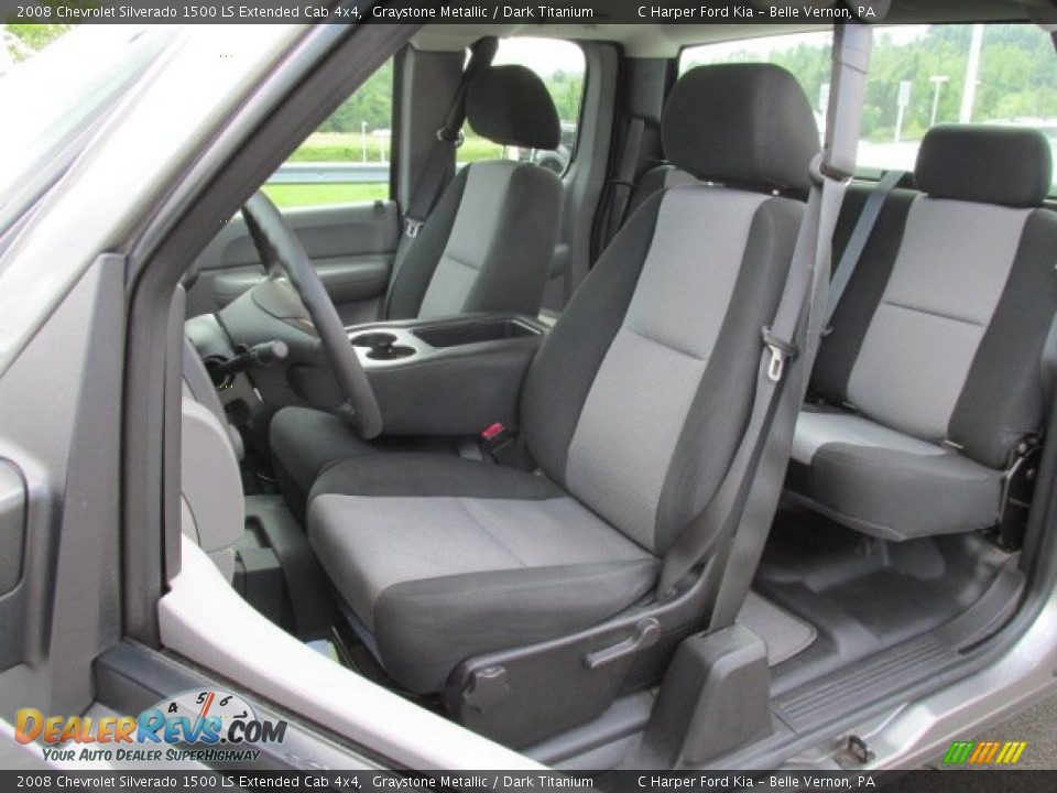 2008 Chevrolet Silverado 1500 LS Extended Cab 4x4 Graystone Metallic / Dark Titanium Photo #14