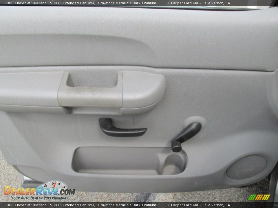2008 Chevrolet Silverado 1500 LS Extended Cab 4x4 Graystone Metallic / Dark Titanium Photo #18