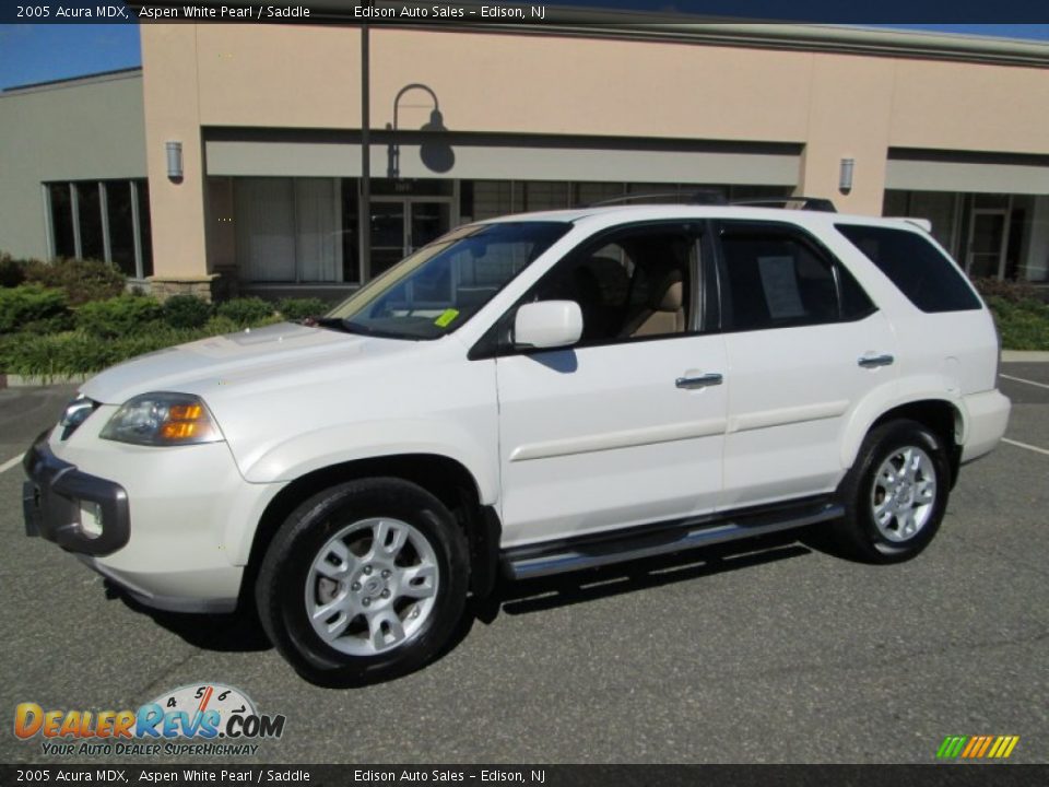 2005 Acura MDX Aspen White Pearl / Saddle Photo #1