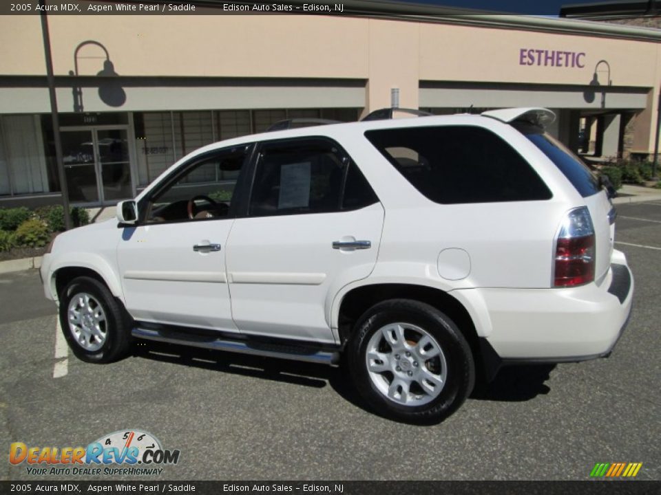 2005 Acura MDX Aspen White Pearl / Saddle Photo #4